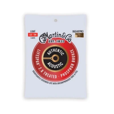 Afbeelding van Martin Strings MA540TPK3 Lifespan 2.0 Phosphor Bronze 3 Pack