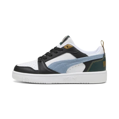 Afbeelding van Rebound V6 Low Run Fun sneakers, Groen/Zwart, Maat 36 PUMA