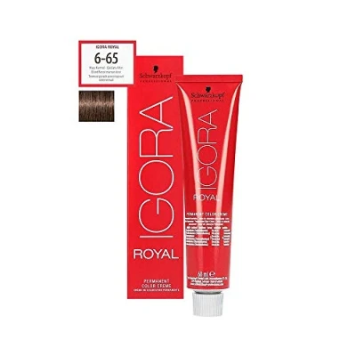 Afbeelding van Schwarzkopf Igora Royal haarverf, 60 ml, kleur 6 65, donkerblond goudbruin