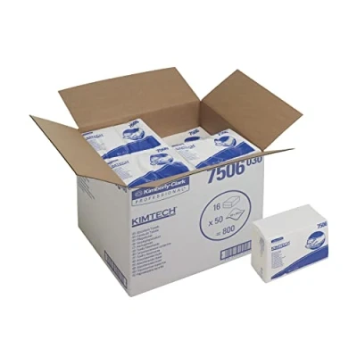 Afbeelding van Kimtech 7506 poetsdoek Hydroknit Z vouw 1 laags wit