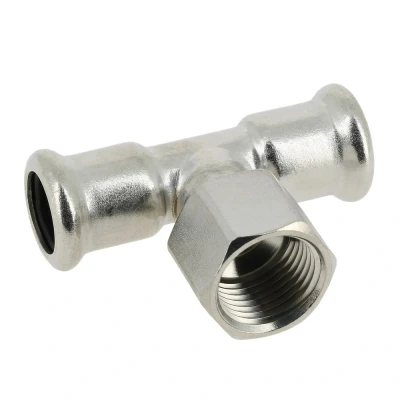 Afbeelding van Bonfix Perskoppeling RVS 316L T koppeling 18xRp1/2&quot;x18mm