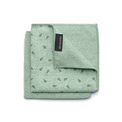 Afbeelding van Brabantia Microvezeldoekjes 30X30 Cm 2 Stuks Jade Groen