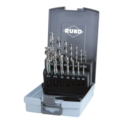 Afbeelding van RUKO 245048RO Machinetapboorset 14 delig Metrisch DIN 371, 376 HSS 1 set(s)