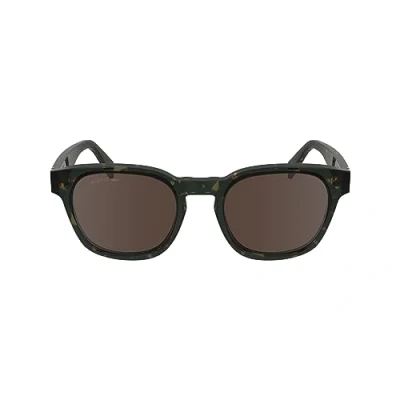 Afbeelding van Lacoste L6015S Zonnebril, Dark Havana, één maat, Donkere one size