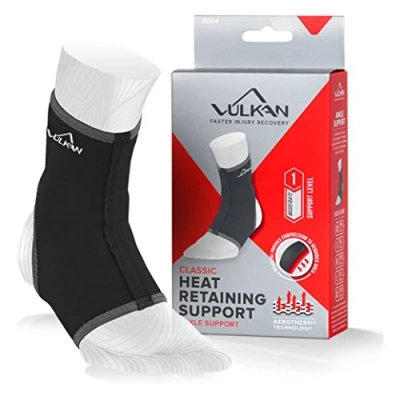 Afbeelding van Vulkan Classic Long enkelsteun, medium, enkelbandage voor rollende enkels, verstuikingen en verrekkingen, drukhuls sporters fitnesstraining, stabilisator achilleblessures