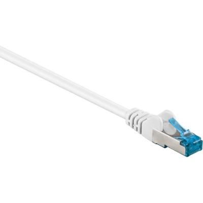 Afbeelding van S/FTP CAT6a 10 Gigabit netwerkkabel / wit LSZH 2 meter