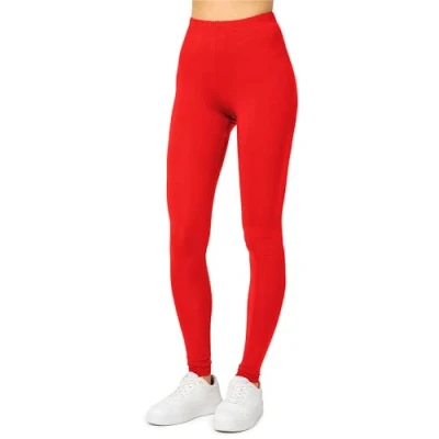 Afbeelding van Merry Style MS MS10 143 LE Dames Leggings Sport Vrijetijdsbroek 2 Pak Lang Viscose Sporbroek Yogabroek Rood L
