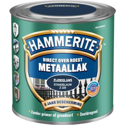Afbeelding van Hammerite Metaallak Zijdeglans Standblauw 0,25 liter