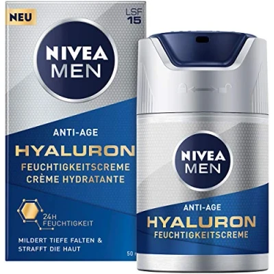 Afbeelding van Nivea Men Hyaluron crème SPF 15 50 ml oude versie