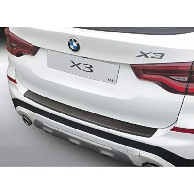 Afbeelding van RGM ABS Achterbumper beschermlijst passend voor BMW X3 (G01) 10/2017 Zwart