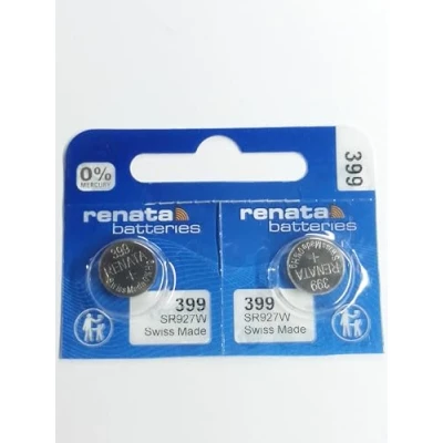 Afbeelding van Renata Horloge Batterij Zwitserse Gemaakt 399 of SR927SW AG7 1.5V Fast Ship (2 x SR 927 SW)