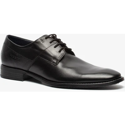Afbeelding van Bugatti leren heren veterschoenen Zwart Maat 44
