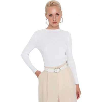 Afbeelding van Trendyol Zwarte Basic Gebreide Trui Met Ronde Hals Twoaw23Kz01249