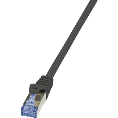 Afbeelding van LogiLink CQ4022S RJ45 Netwerkkabel, patchkabel S/FTP 0.50 m Grijs Vergulde steekcontacten, Vlambestendig, Snagless 1 stuk(s)