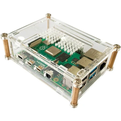 Afbeelding van Joy it rb casep4+01 SBC behuizing Geschikt voor serie: Raspberry Pi Transparant