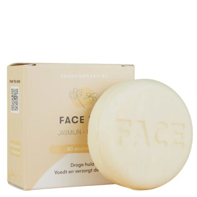 Afbeelding van Shampoo Bars Facewash Bar Jasmijn 60GR