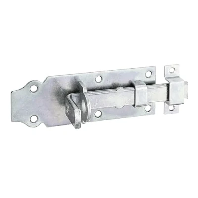 Afbeelding van Alberts 116767 Sluitgrendel recht, met platte greep en bevestigde lus elektrolytisch geel verzinkt plaat 120 x 44 mm