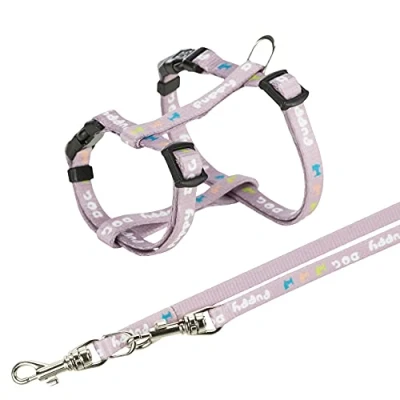 Afbeelding van Trixie Junior Puppytuig Met Riem Lila 23 34X0,8 CM / 2 MTR