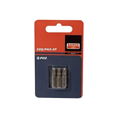 Afbeelding van BAHCO 59S/PH3 3P schroefbit 1/4&quot; voor Phillips schroeven, PH3 x 25 mm (3 st.)