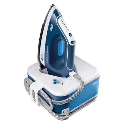 Afbeelding van Braun CareStyle Compact Pro IS 2565 BL stoomstrijkijzer, stoomstrijkijzer met FreeGlide 3D strijkzool, verticale stoom, 2400 W, pompdruk 6,5 bar, stoomstoot 430 g/min, grote watertank van 1,5 l, blauw