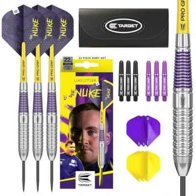 Afbeelding van Target Luke Littler Brass Set 22 Pieces Dartpijlen Darts
