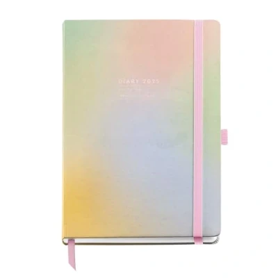 Afbeelding van Miquelrius Kalender 2025, jaarplanner, 155 x 213 mm, dagoverzicht, omslag van gelamineerd karton, spiraalbinding, elastieksluiting, papier 80 g/m², Catalaans, Engels en Portugees, Aurora