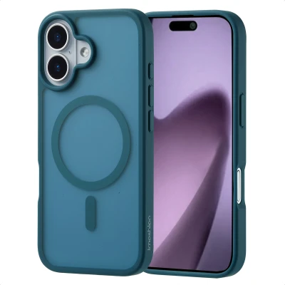 Afbeelding van Apple iPhone 17 MagSafe Hoesje Kunststof imoshion Hardcase/Backcover Donkerblauw Telefoonhoesje