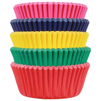 Afbeelding van Mini Cupcake Cases Gemengde kleuren