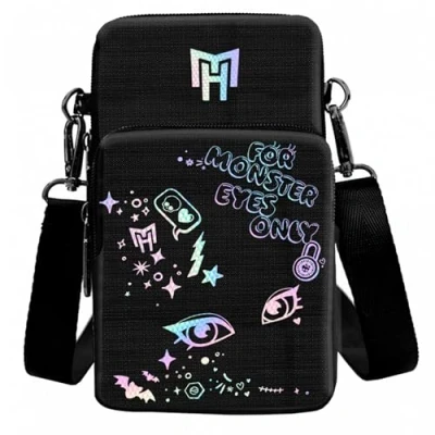 Afbeelding van Monster High Zwart Telefoontasje 12x19x5 cm STARPAK
