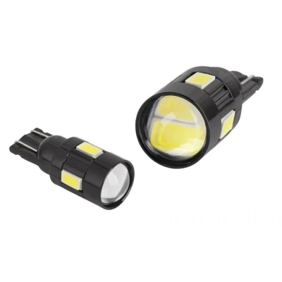 Afbeelding van T10 5730 6 smd uitvoering zwart 2 stuks