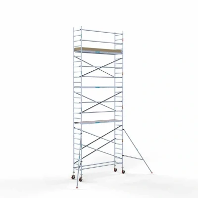 Afbeelding van Euroscaffold Rolsteiger Budget Schoren L305xB75 9.20m werkhoogte Houten platformen