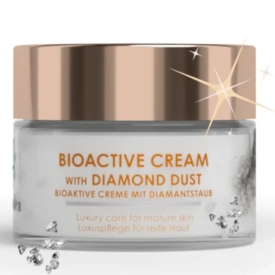 Afbeelding van green idea Verhelderende crème met vitamine B3 Bioactieve diamant Gezichtsverzorging voor rijpe huid Anti aging Vochtinamide, Argan, Squalan 50 ml