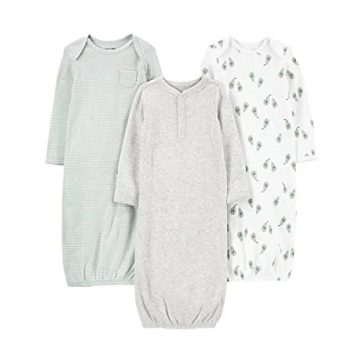 Afbeelding van Simple Joys by Carter&#039;s Unisex baby draagbare deken (3 stuks), avocados/heide/strepen, 0 maanden