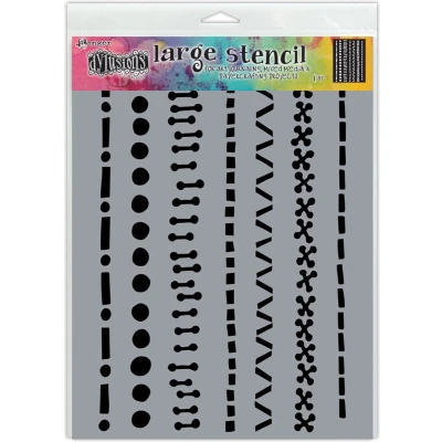 Afbeelding van Ranger Dylusions Stencils A Stitch in Time Large DYS71471 (02 20)