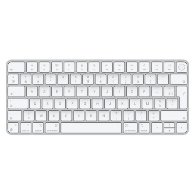 Afbeelding van Apple Magic Keyboard met Touch ID: Bluetooth, oplaadbaar. Werkt andere Mac computers silicon; Frans, Witte Toetsen