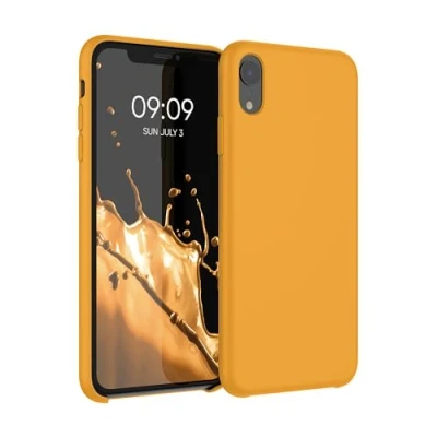 Afbeelding van kwmobile telefoonhoesje geschikt voor Apple iPhone XR Hoesje met siliconen coating Smartphone case in mango