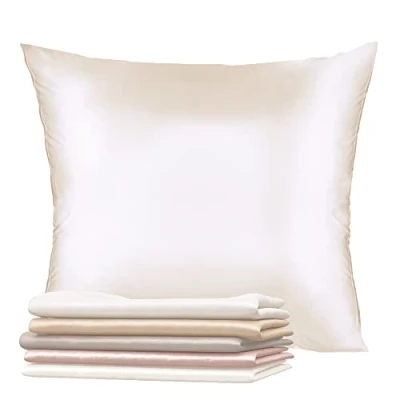 Afbeelding van 1x Zijden Kussensloop Voor Kussen 50 x 70 cm, Ivoor, Dikte 19 Mannen (Silk Pillow Case) 100% Dubbelzijdige Moerbeizijde Verkocht per eenheid Kussenhoes Anti Ageing, Dustmijt