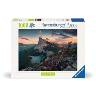Afbeelding van Ravensburger puzzel Nature Edition No 16 Ein Abend in den Rocky Mountains 1000 stukjes.