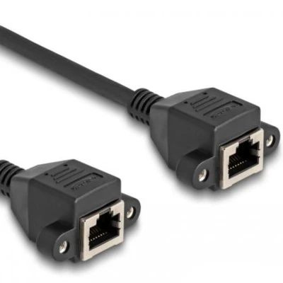 Afbeelding van Delock RJ50 Verlängerungskabel Buchse zu S/FTP 3 m schwarz H