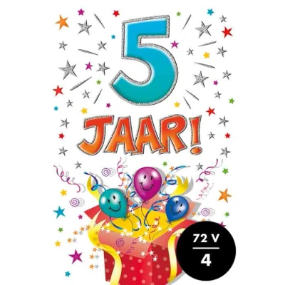 Afbeelding van Kaart That funny age 5 jaar TFA007