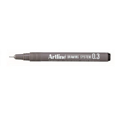 Afbeelding van Artline EK233 Tekensysteem Pen Rood