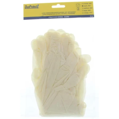 Afbeelding van DuoProtect Handschoenen Latex 4401