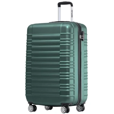 Afbeelding van TRVLMORE Handbagage Koffer Reiskoffer 38L Cijferslot Lichtgewicht Trolley 54x36x20cm Donkergroen