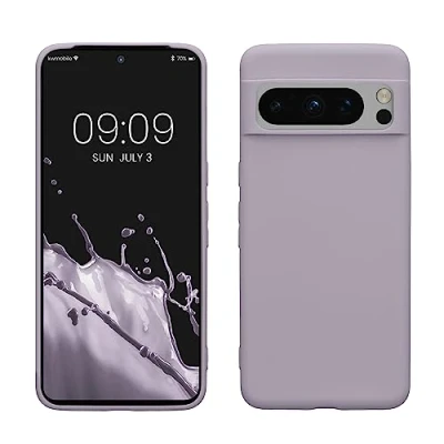 Afbeelding van kwmobile telefoonhoesje geschikt voor Google Pixel 8 Pro Hoesje smartphone Back cover in lavendel