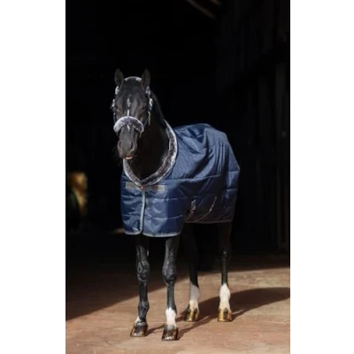 Afbeelding van Bucas Staldeken Show Line Navy/Grijs 140/191