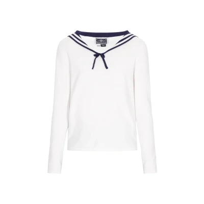 Afbeelding van Dreimaster Trui, Dames, Maat: XS/S, Offwhite navy