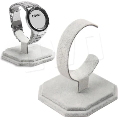 Afbeelding van OWO horloge sieraden armband houder standaard display grijs