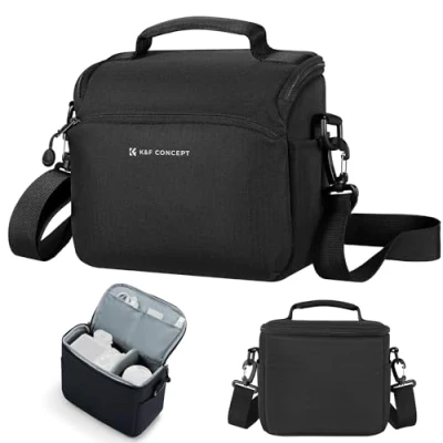Afbeelding van K&amp;F Concept Camera Sling Bag Kleine Crossbody Case DSLR/SLR/Mirrorless Compact Schouder Fotografie Tassen voor Fotografen, Zwart, Rugzakken