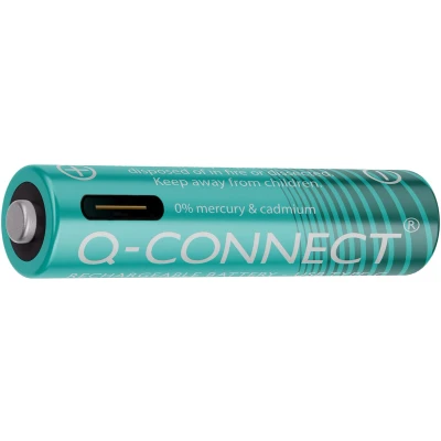 Afbeelding van Q CONNECT USB C herlaadbare batterijen AAA, blister van 4 stuks