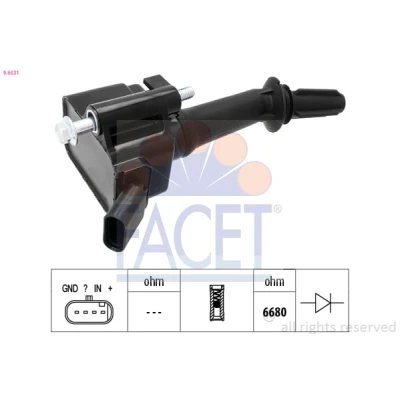 Afbeelding van FACET 9.6531 Bobine OPEL: Mokka / X, Corsa E Hatchback, Adam